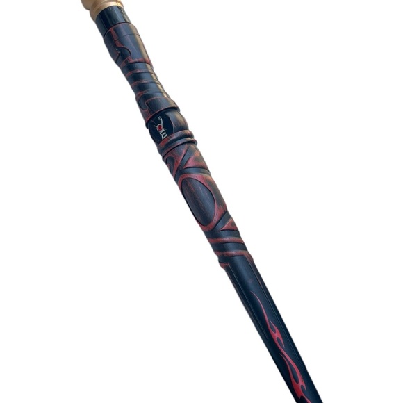 Great‎ Wolf Lodge Dark Brown and Red MagiQuest Magic Wand with Gold Topper 14" - Picture 2 of 3